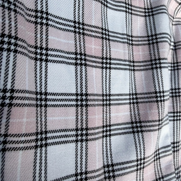 Aeropostale Plaid Mini Dress Size S Fitted Sleeveless Side Slit - Picture 9 of 12